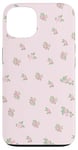 Coque pour iPhone 13 Rose pâle Fleurs Coquette Rose Doux Floral Girly