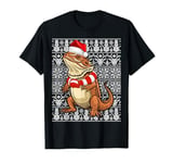 Bearded Dragon Santa Hat Men Women Kids Ugly Christmas T-Shirt