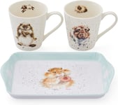 Wrendale Designs - 'Diet Starts Tomorrow' Mug and Tray Set