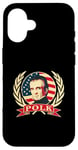 Coque pour iPhone 16 Président James K Polk