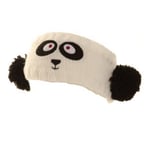 Panda Bear Headband Black White Pom Pom Ear Warmer Muffs Knitted Winter NEW