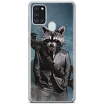 ERT GROUP mobile phone case for Samsung A21s original and officially Licensed Marvel pattern Rocket 002 optimally adapted to the shape of the mobile phone, case made of TPU