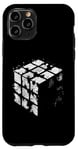 Coque pour iPhone 11 Pro Illustration de journal Magic Cube – Vintage Cube Lover