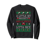 Naughty Nice Office Christmas Party Funny Ugly Sweater Sweatshirt