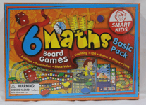 Smart Kids - 6 Maths - Board Games -Basic Pack - New In Box & Factory Wrapping