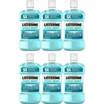 Listerine Mouthwash Cool Mint Milder Taste Zero Alcohol 500ml x 6