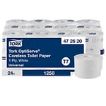 Tork OptiServe Toilet Paper Rolls 1 Ply Coreless 472620