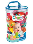 Clementoni Baby Soft Blocks - Clemmy Bag 40 Pieces - Soft Building Blocks, Clemmy Blocks for Kids 6 Months, Bricks Washable, Construction Set, Development & Activity Toy, Made In Italy, 17878