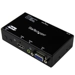 StarTech.com Switch 2x1 HDMI et VGA vers HDMI avec convertisseur VGA vers HDMI et commutation prioritaire - 1080p (VS221VGA2HD)