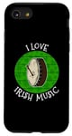 Coque pour iPhone SE (2020) / 7 / 8 St Patrick's Day Bodhran, j'aime la musique irlandaise