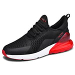 Herr Air Sports Löparskor Andningsbara Sneakers Skor Max 270 SvartRöd BlackRed 37