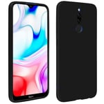 Coque - AVIZAR - Xiaomi Redmi 8 et 8A - Silicone gel - Souple - Noir