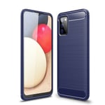 Samsung Galaxy A03s      Carbon Fibre Case    Navy