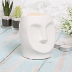 Face Wax Burner - White Large Melter Scented Oils Wax Melts Tealight