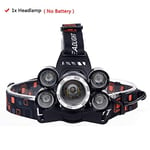 TSAUTOP Z35T13 Headlight 4000 Lumen headlamp CREE XML3/5 LED T6 Head Lamp Flashlight Torch head light 18650 battery AC/DC charger option (Emitting Color : Option D)