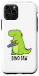 Coque pour iPhone 11 Pro Dino-saw Jeu de mots drôle dinosaure