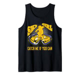 Skiing Kids SKI GIRL CATCH ME IF YOU CAN Girls Tank Top