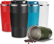 YINJAM Travel Mug Reusable Insulated Coffee Cups Vacuum Insulation Flasks Stain