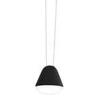 Eglo Suspension Palbieta - 1 Ampoule - Style Industriel - Moderne - en Acier et Plastique - Noir Satiné - Lampe de Table de Salon avec Douille Gu10