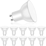 LEDYA GU10 Led Bulbs Warm White, 3000K GU10 LED Light Bulbs, 5W 400LM Energy Saving GU10 Bulbs, 40W Halogen Spotlight Bulb Equivalent, 120°Beam Angle, Non Dimmable, AC 220-240V, Pack of 10