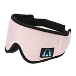 IPOTCH Sleep Headphones 3D Eye Mask, Bluetooth 5.0 Wireless Music Mask, Eye Shade Cover Blindfold for Men Women Sleeping, Travel - Pink