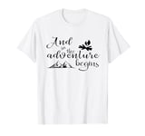 Travel Lover Funny - The Adventure Begins T-Shirt