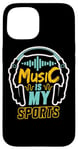 Coque pour iPhone 15 Music is my Sports Musicien Producteur Artiste Ingénieur Audio