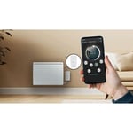 Carrera - Radiateur électrique lcd céramique blanc 1000W connecté