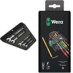 Wera Compatible 6003 Joker 5 Set 1 | Ringmaulschlüssel-Satz & 967SPKL/9BO Multicolour TX-key set, TX8 - TX40, 9pc, 05073599001