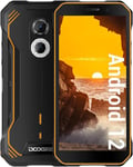 DOOGEE S51 (2023) Téléphone Portable Incassable, 4Go+64Go(TF512Go), Android 12, Batterie 5180mAh, Écran 6.0" HD+,NFC Supporte, 12 MP Double Caméra Arrière Smartphone Antichoc Étanche - Noir