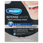 Wisdom Intense White - Charcoal Teeth Whitening Strips 3 DAY EXPRESS - NEW