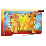Nathan - Puzzle Enfant - Cadre 15 pièces - Simba et Nala - Disney Le Roi Lion - Fille ou garçon dès 3 ans - Puzzle de qualité supérieure - Carton épais et résistant - 86183
