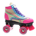 Bella Natural/Pink/Blue/Green/Purple Kids Quad Roller Skates