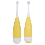 (Yellow)0.3W Kids Electric Toothbrushes Battery Powered Replaceable Brush GFL