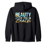 Beauty In The Beach Relaxing Seaside Escape Zip Hoodie