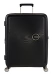 Hård resväska - American Tourister - Soundbox Spinner Bass Black - 77 cm - TSA Lock - 4 hjul