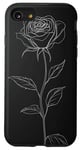 Coque pour iPhone SE (2020) / 7 / 8 Rose Minimalisme Élégant Art Floral Minimaliste