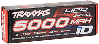 Traxxas 2872X Partie Radio-contrôlée - Parties Radio-contrôlées (Batterie/Pile, Noir, Rouge, Lithium Polymère (LiPo), 5000 mAh, 11,1 V)