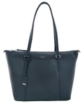 Radley Dark Blue Tote Bag Navy Zip Top Medium to Large Handbag Angel Street