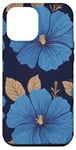 iPhone 12 Pro Max Blue Hibiscus, Summer, Hawaii, Tropical Hawaiian Flowers Case