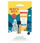 Burt's Bees Gift Set for Lip & Body, Vanilla Bean Lip Balm & Mini Milk & Honey Body Lotion, Hive Favorite Limited Edition