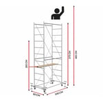 Échafaudage FAST avec 4 leveling jack (Hauteur de travail 4,85 m)