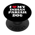 I Love My Indian Pariah Dog PopSockets Adhesive PopGrip