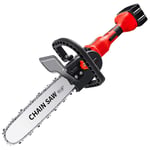VIY 21V Cordless Mini Chainsaw, 12-Inch Portable Handheld Chain Saw with Rechargeble Battery for Wood Cutting, Tree Branches Shears Pruning, Courtyard, Household and Garden