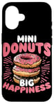 Coque pour iPhone 16 Mini beignets, Big Happiness Mini Donuts