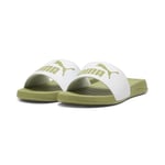 PUMA Mixte Popcat 20 Slide Sandal, White-Calming Green, 40.5 EU