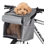 Navaris Sac de Transport Chat Chien - Panier Pliable 31 x 27 x 27 cm avec fenêtre en Filet - pour Petits Chats Chiens Animaux Max 10 kg