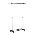 Honey-Can-Do GAR-01124 Expandable Garment Rack, Chrome/Black, 88.9 x 12.395199999999999 x 8.2550000000000008 cm