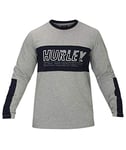 Hurley M Dri-Fit Harvey Onshore L/S Tee - Dark Grey Heather, Small