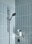 Kit de douche sans robinetterie avec douchette 1 jet + flexible + barre chrome, Grohe Vitalio Start 110